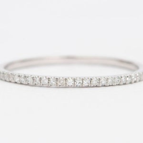 (3) Half Eternity Stacking Diamond Rings - Picture 1 of 3